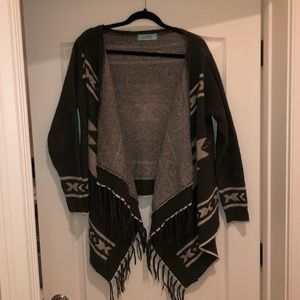 Karlie olive green cardigan